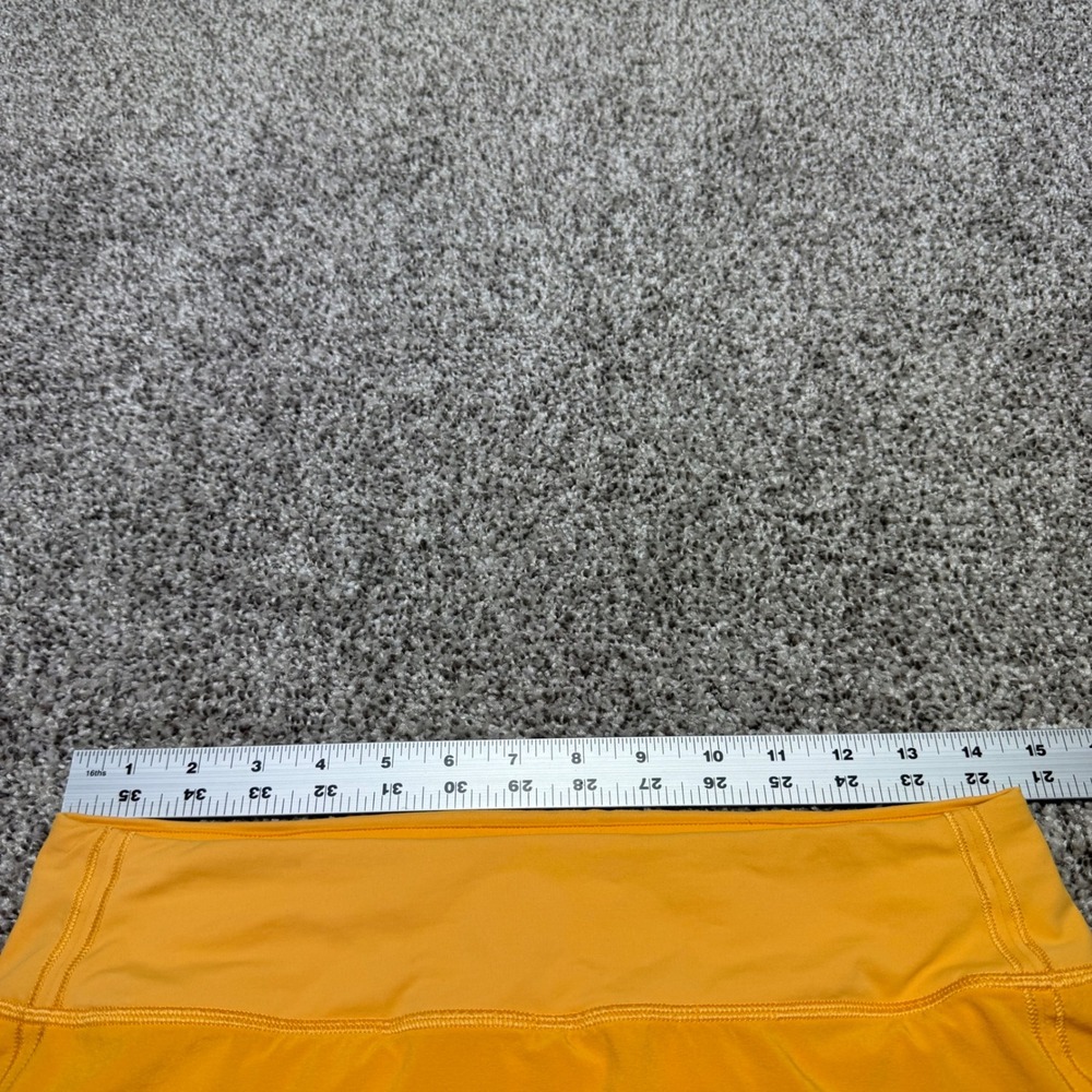 Lululemon Pace Rival Skirt Mid Rise Long Mango Dream Orange Women 6 Athletic - Picture 9 of 11